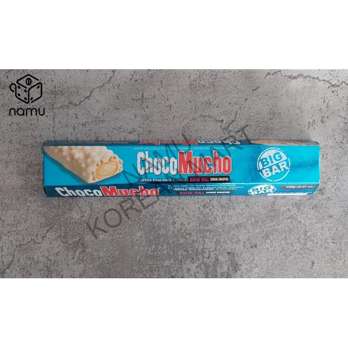 Choco Mucho Big Bar Wafer Roll / Cereal Crispies 125gr / White Chocolate Caramel / Chocomucho