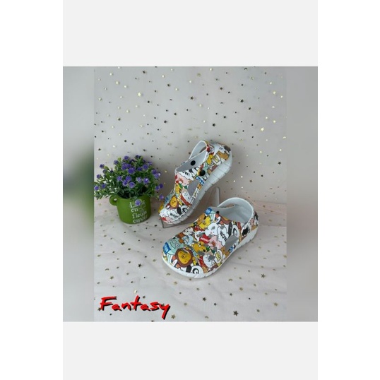 Sandal Baim Kodok Bolong Bolong 958 Motif