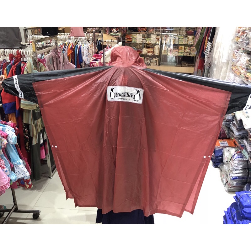 JAS HUJAN PONCO LENGAN KOMBINASI BATMAN All Size(Big Size) Bahan 100% PVC Jas Hujan Penguins