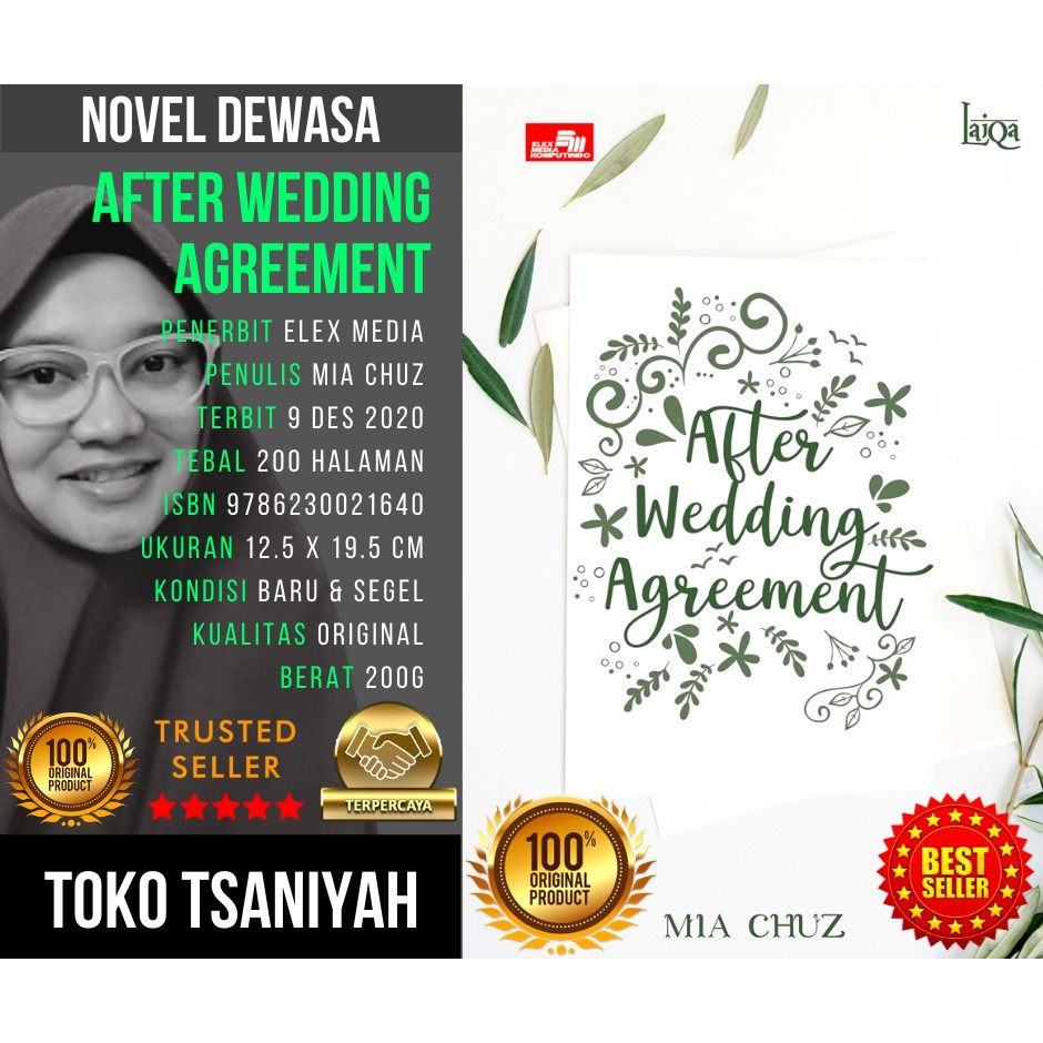 Buku Novel Dewasa Laiqa After Wedding Agreement Mia Chuz Novel Romantis Romance Cinta Islam Islami