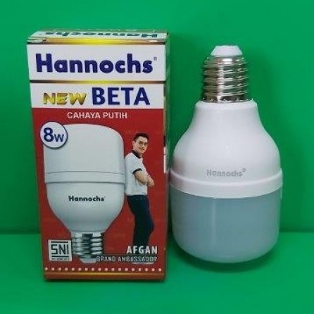 Hannochs Bola Lampu LED BULB 8W Beta Hannochs Kapsul Tabung 8 watt