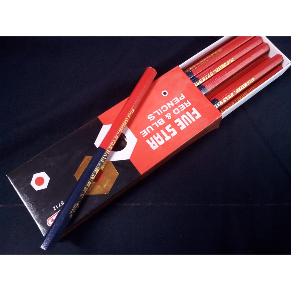 

1 PENSIL MERAH BIRU BESAR