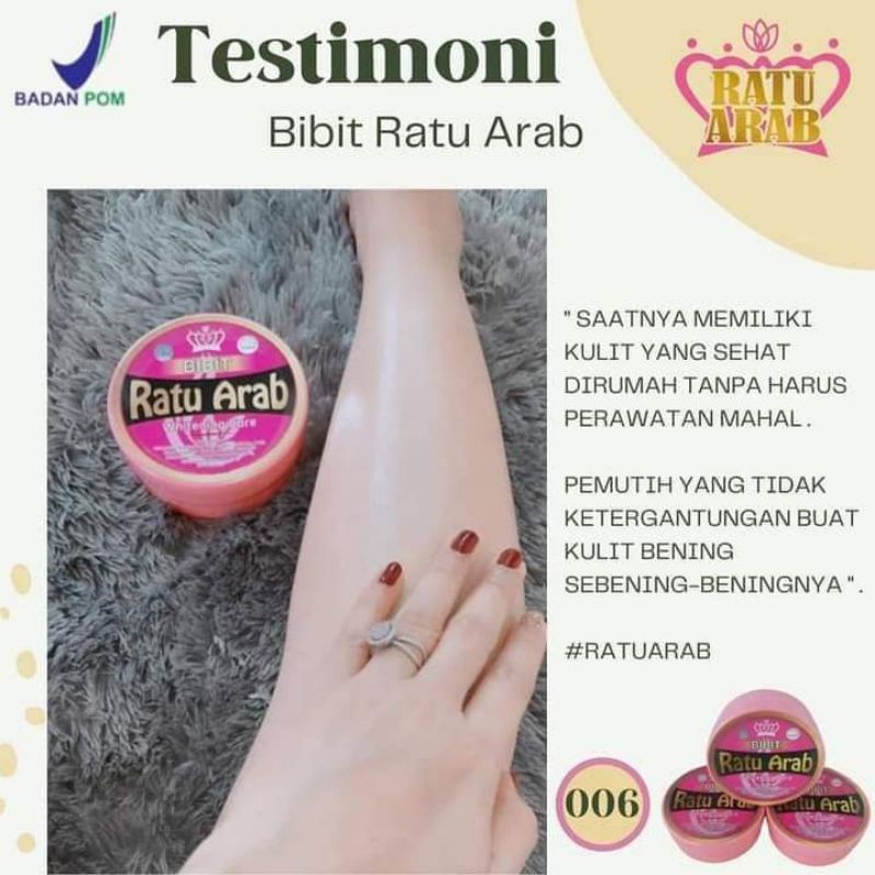 RATU ARAB LOTION BIBIT PEMUTIH BADAN ORIGINAL 100%