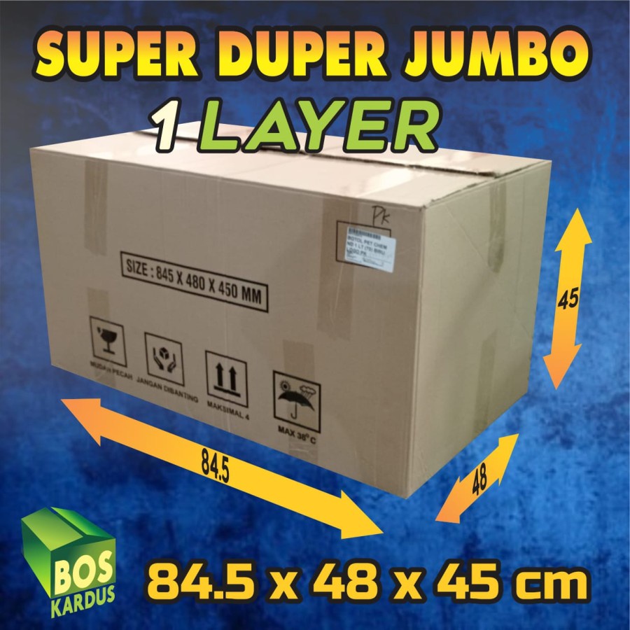 Kardus bekas besar/ kardus packing pindahan/ kardus super besar tebal/ karton box kotak Jumbo  1GHFD-84.5x48x45
