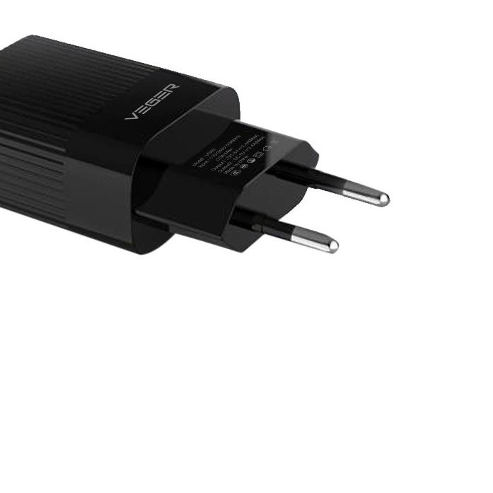 ❁ VEGER Wall Charger VG02 2 Ports USB Output 2.4A ➷