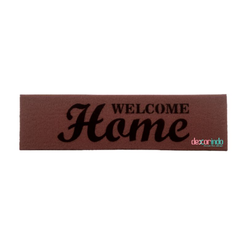 DEXORINDO - KESET WELCOME HOME PRINT - keset welcome | karpet-COKLAT TUA
