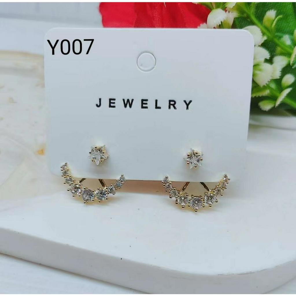 Anting Permata Perhiasan Fashion Y006 Y007