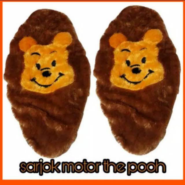 Ssarung jok motor karakter winni the pooh/cover jok motor karakter