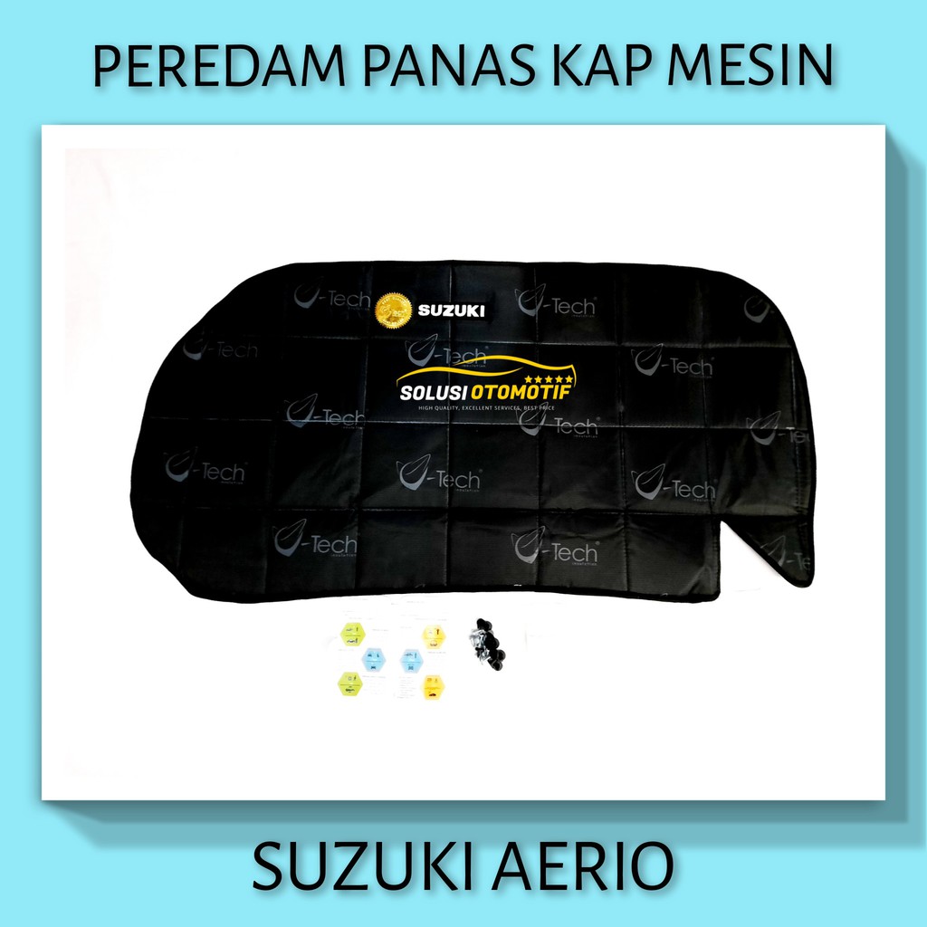SUZUKI AERIO VTECH Ori Pelindung Peredam Panas Kap Mesin Aksesoris Variasi Mobil Bonus Klip