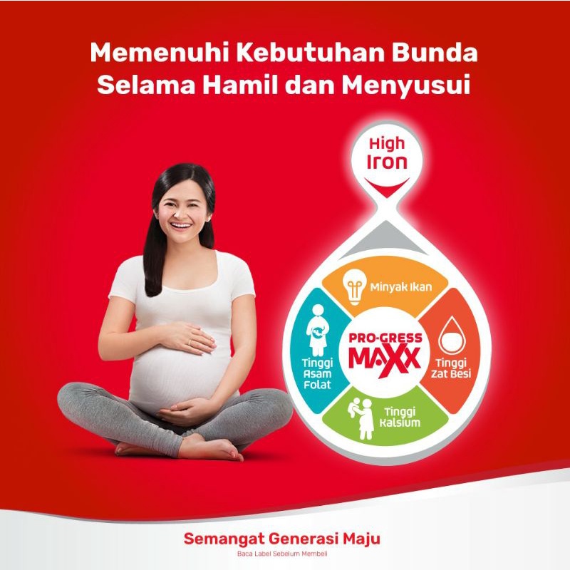 SGM Bunda Pro-GressMaxx Tinggi Zat Besi Susu Bubuk hamil dan menyusui | 150GR