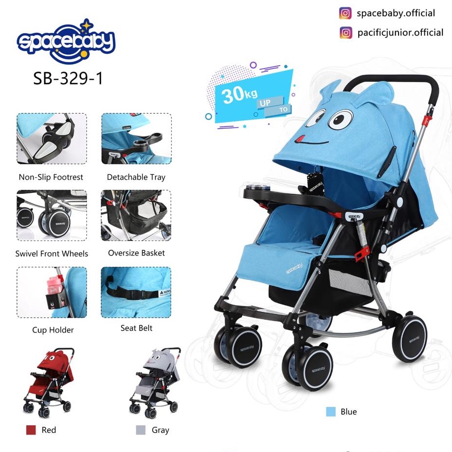 Baby Stroller SB 207 329-1 6202 Spacebaby Bisa Dilipat SB207 SB329-1 SB6202 Cabin Size Alat Bantu Kereta Dorong Anak Bayi Space Baby Extra Pad Rocker Reversible Stir Bolak Balik Kelambu SB 203 SB203 SB 204 SB204 SB 325-1 SB325-1 SB 330-1 SB330-1