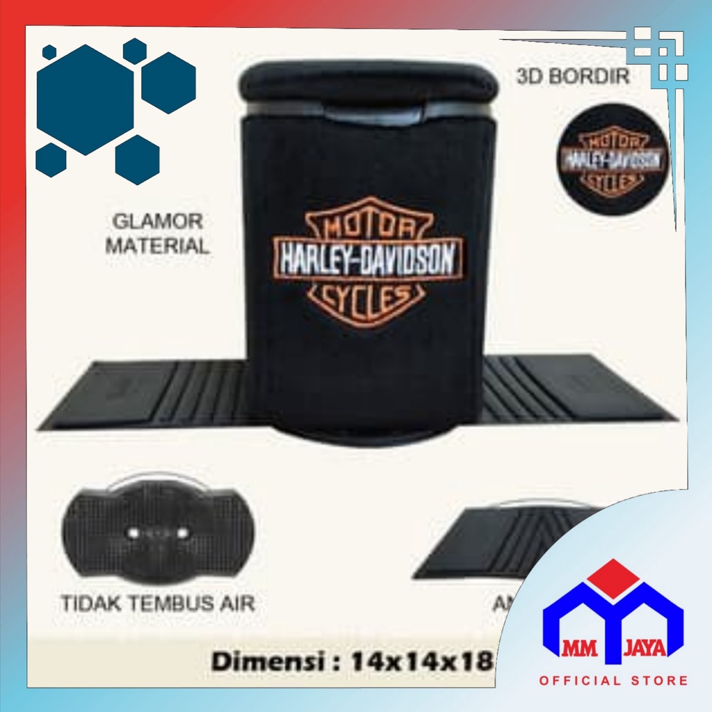 TEMPAT SAMPAH MOBIL HARLEY DAVIDSON / AKSESORIS INTERIOR MOBIL