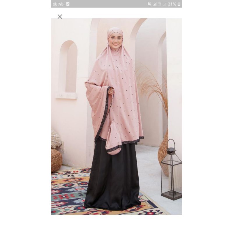 Polka Mukena by HLZB - Heavenlights by Zerina Banu ORIGINAL