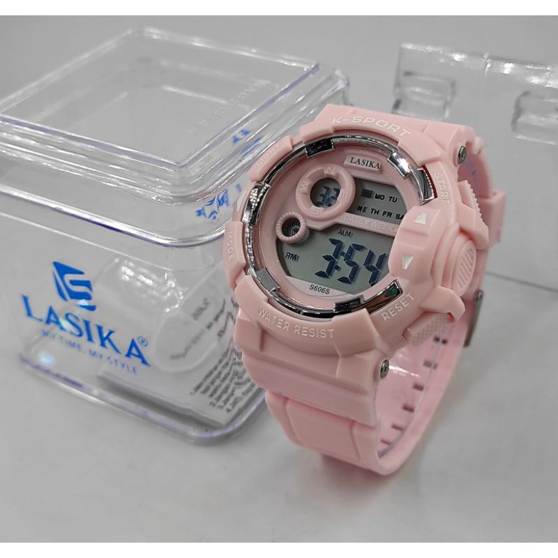 JAM TANGAN WANITA CEWEK SPORTY LASIKA 606S ORIGINAL WATER RESIST