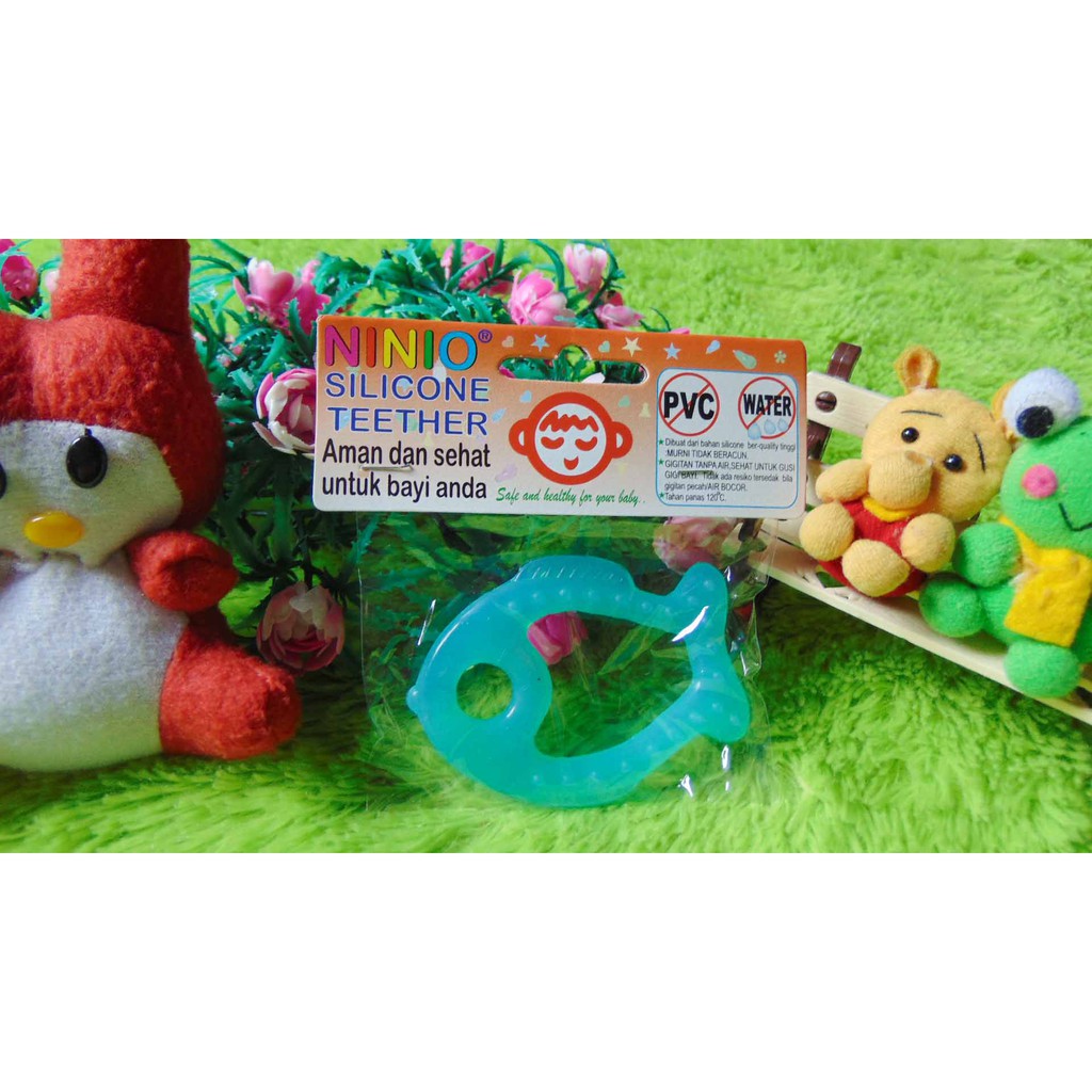 Morinz NINIO Item 6101 Silicone Teether / Gigitan Bayi - Kemasan Plastik