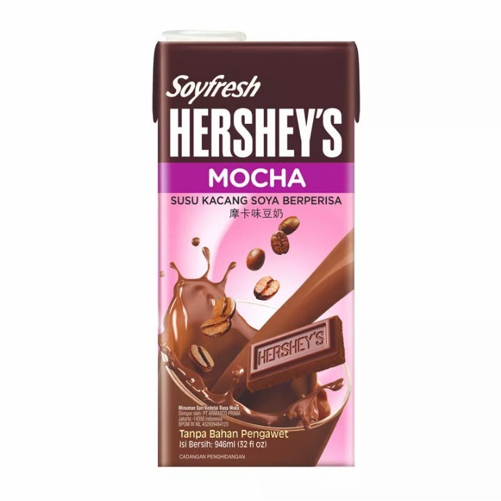 

HERSHEY Soyfresh Mocha 1L Soyamilk HERSHEYS Soy Soya Milk Susu Kedelai