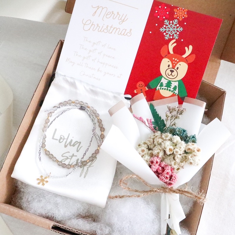 CHRISTMAS HAMPERS PACKAGE GEMSTONE (hampers natal/ kado natal/ gelang tangan/ gelang gemstone)