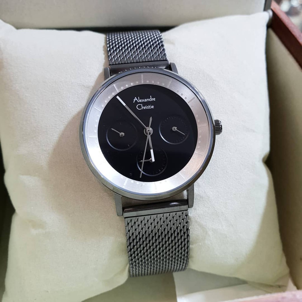 Alexandre christie original ac2787 abu rantai pasir Stainless steel