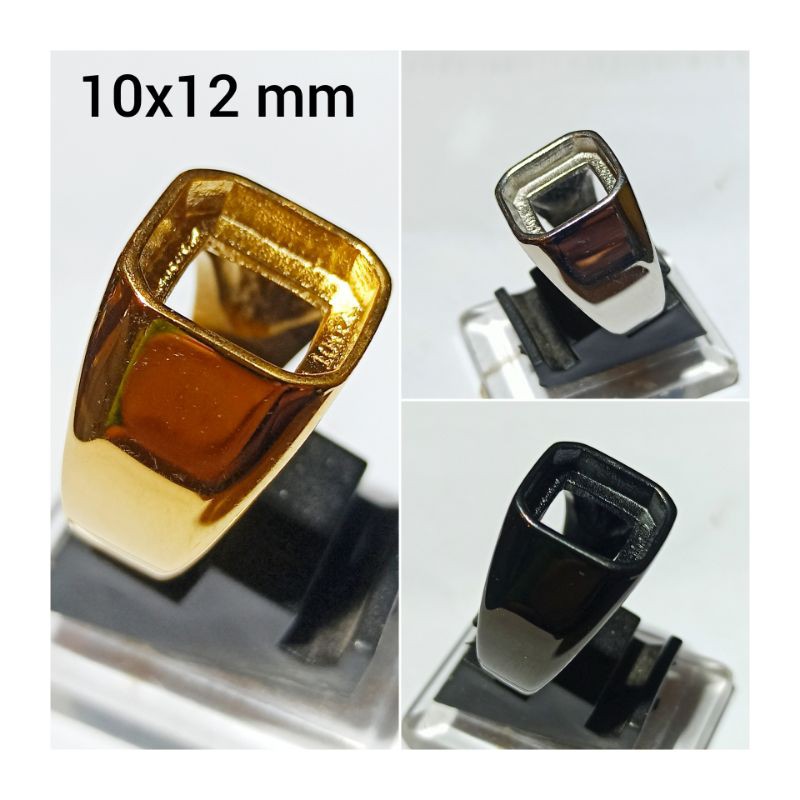 CINCIN / EMBAN / RING TITANIUM RR 10x12mm kotak