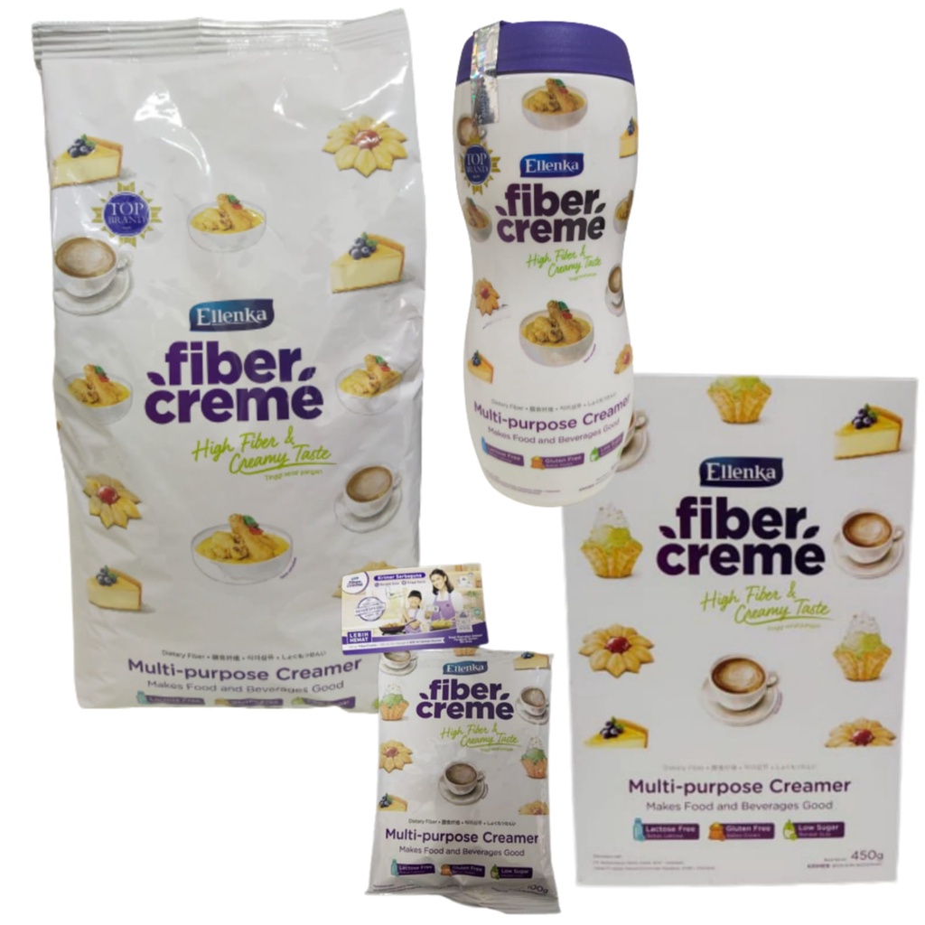 

ELLENKA FIBER CREME KEMASAN POUCH 1KG / BOX 450GR / SACHET 100GR