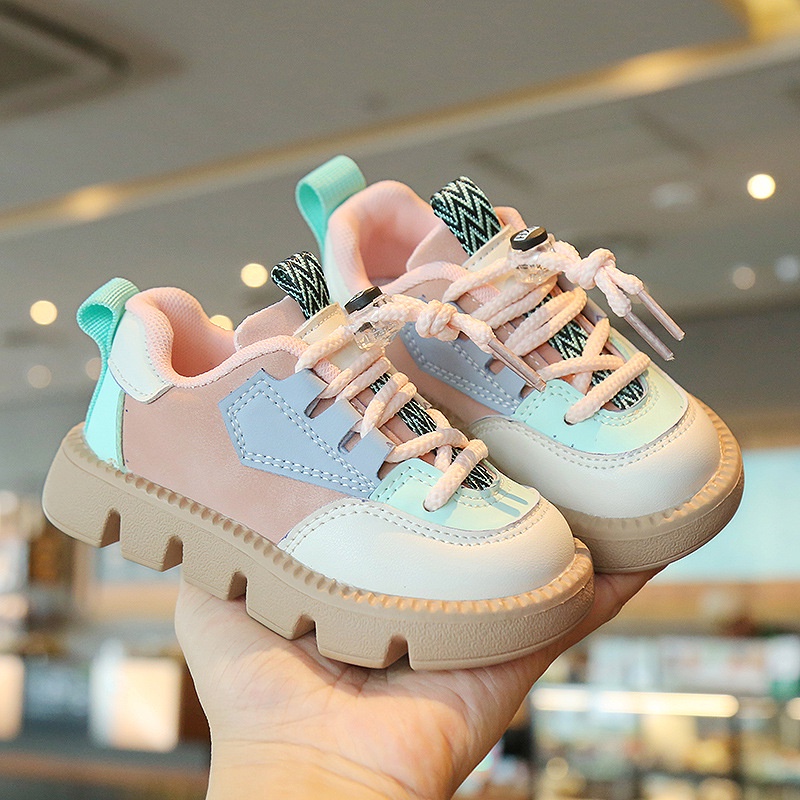 Sepatu Sneakers Anak Kece Outsole Bergigi Model Temali Fashion Terbaru 1005 IMPORT