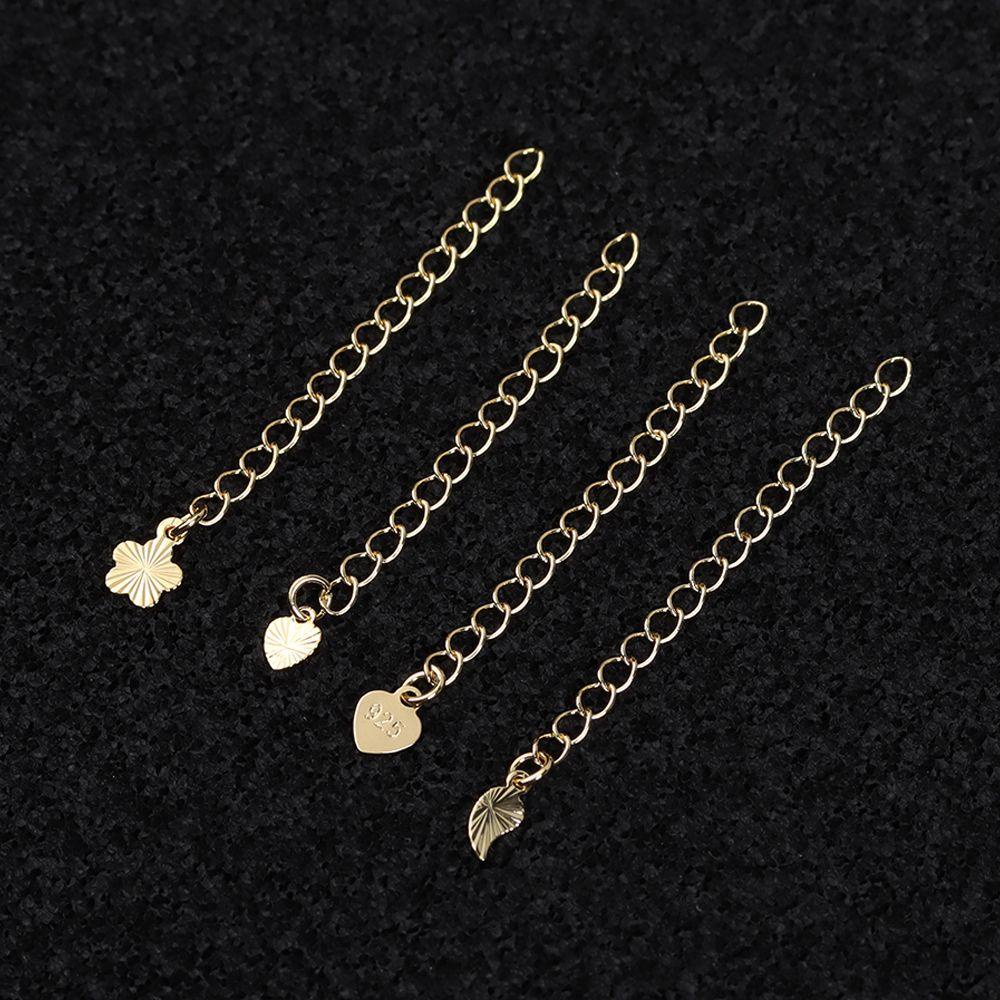 Lily 5Pcs Ekstensi Rantai Ekor Dipanjangkan Aksesoris Perhiasan Jewelry Making Gelang Konektor