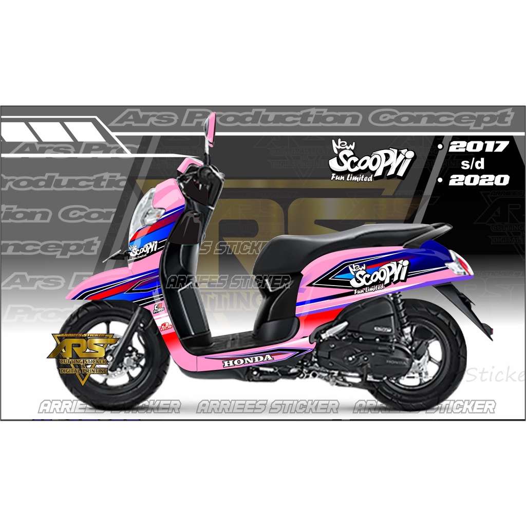 DECAL STICKER SCOOPY STYLISH 2020 FULL BODY. STICKER DECAL SCOOPY 2017 . 2018 . 2019 . 2020 FULL BOD