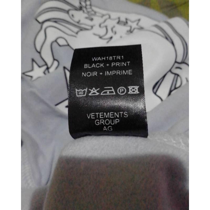 vetements hoodie unicorn