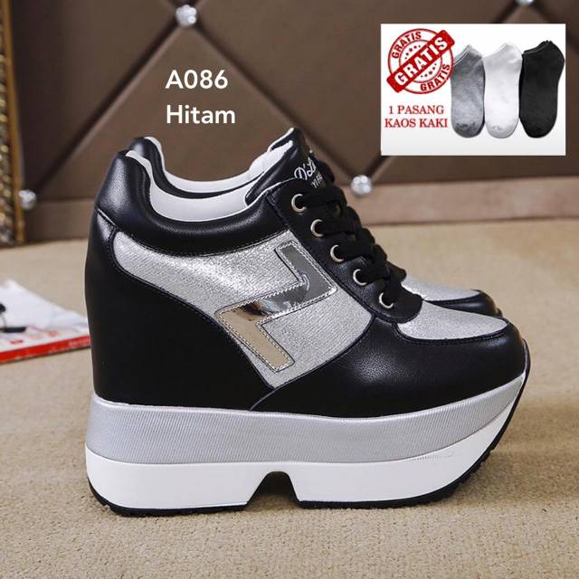 Sepatu wedges wanita impor korea #A086