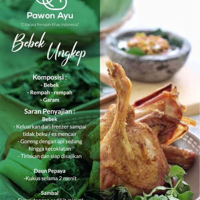 

bebek ungkep siap goreng