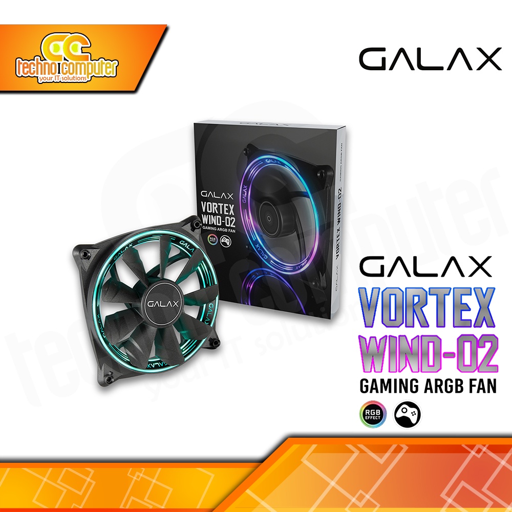FAN CASING GALAX VORTEX WIND-2 ARGB - 12cm/120mm Single Pack