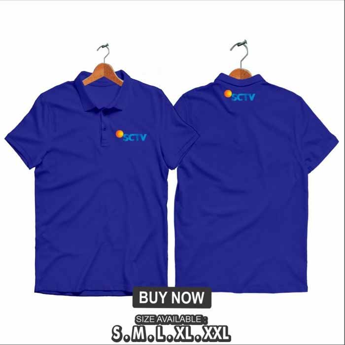 Poloshirt SCTV - Kaos Polo SCTV - Kaos SCTV - Polo Stasiun SCTV - Custom Polo - Kaos kerah SCTV