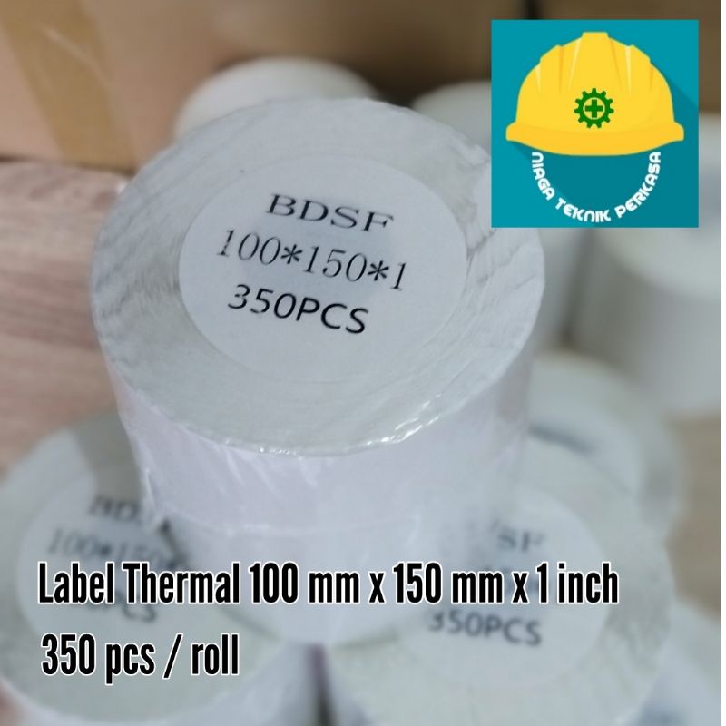 

Sticker Thermal - Stiker Thermal - Label Thermal - Kertas Thermal - 100 x 150 x 1 isi 350 pcs per roll