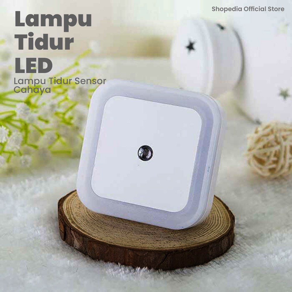 Lampu Tidur Sensor Night Kotak / Lampu Tidur LED Otomatis Sensor Colok Listrik Dinding Persegi Dekorasi Ruangan Night Lampu viral
