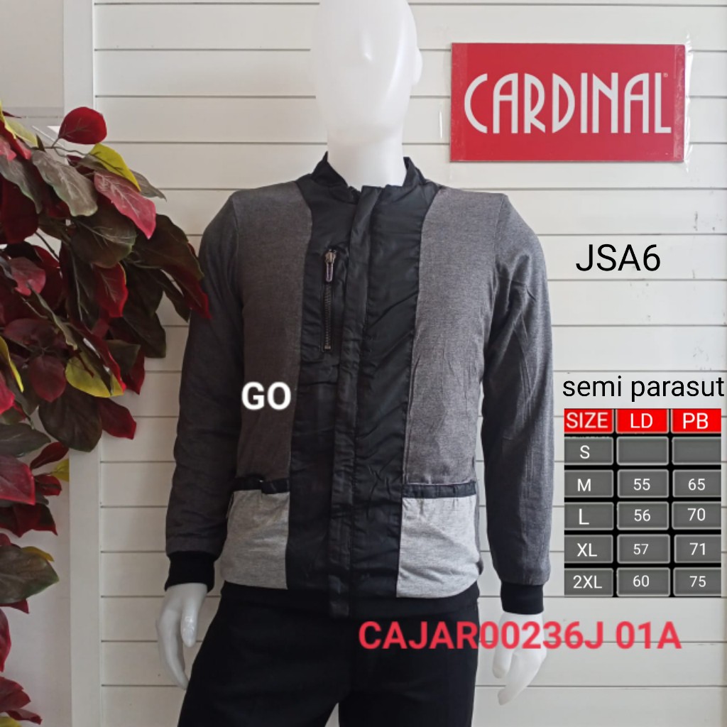 gof JSA CARDINAL JAKET SEMI PARASUT Casual Cowok Jaket Pria Terbaru Cardinal Original