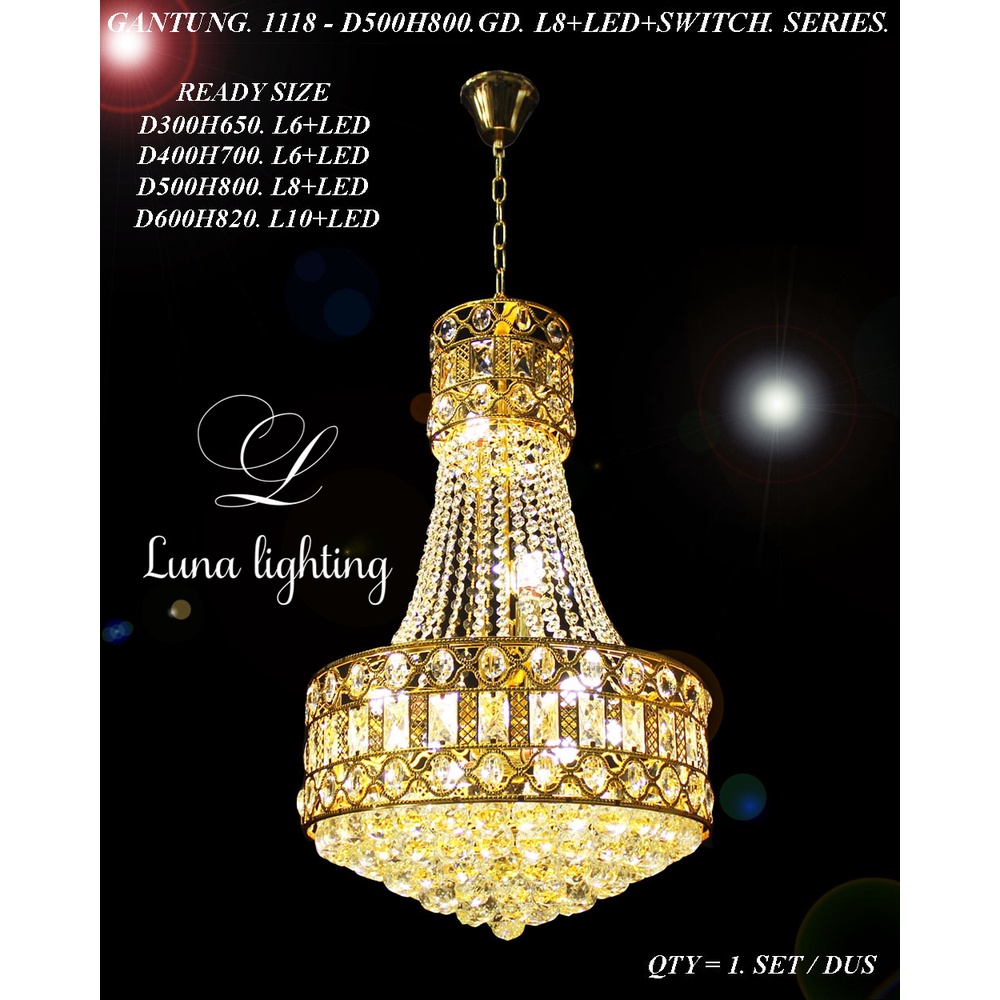 Lampu Gantung Kristal LED 1118