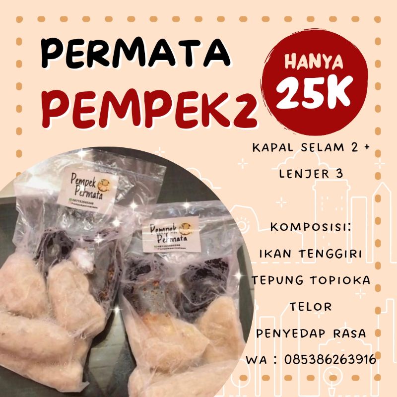 

PEMPEK MURAH ISI 5 FROZEN FOOD
