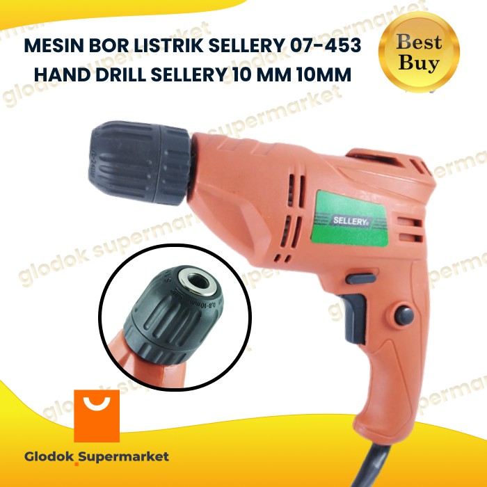 MESIN BOR LISTRIK SELLERY 07-453 HAND DRILL SELLERY 10 MM 10MM