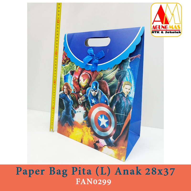 

Paper Bag Pita (L) Anak 28x37 (Marvel)
