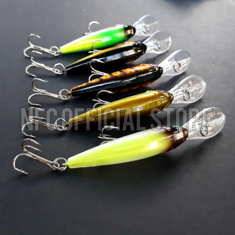 Lure minnow lidah panjang 9 cm / 6 gr Floating Dengan warna dan Action Killer