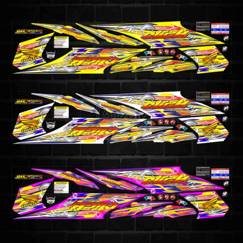 striping variasi Thailook Vario techno