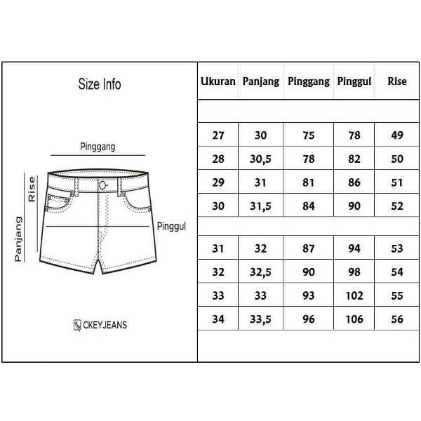 UNIX Celana Pendek Wanita Ripped Jeans / Hot Pants 101 "Sobek Sobek" Ori