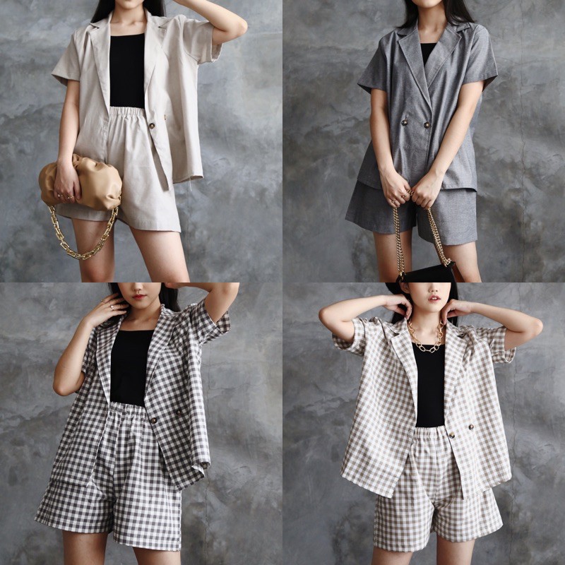 Kana Set (Outer / Atasan + Celana) / Blazer Set / Casual Set