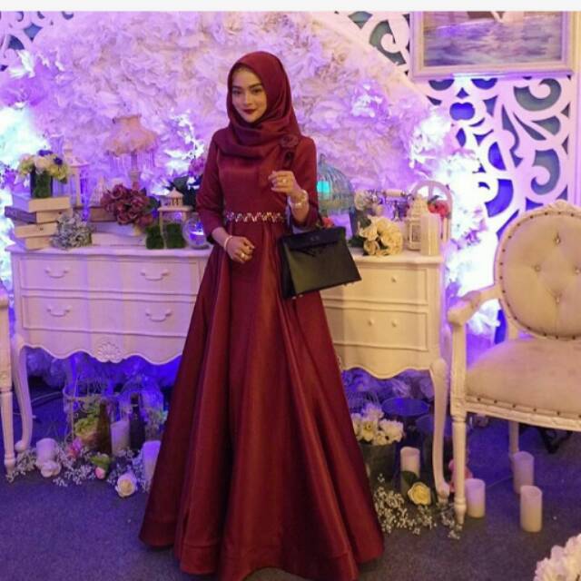 LONGDRESS MUSLIM / HIJABERS WANITA / LONGDRESS MEWAH / BAJU UNDANGAN / BAJU LEBARAN / DRESS DUYUNG