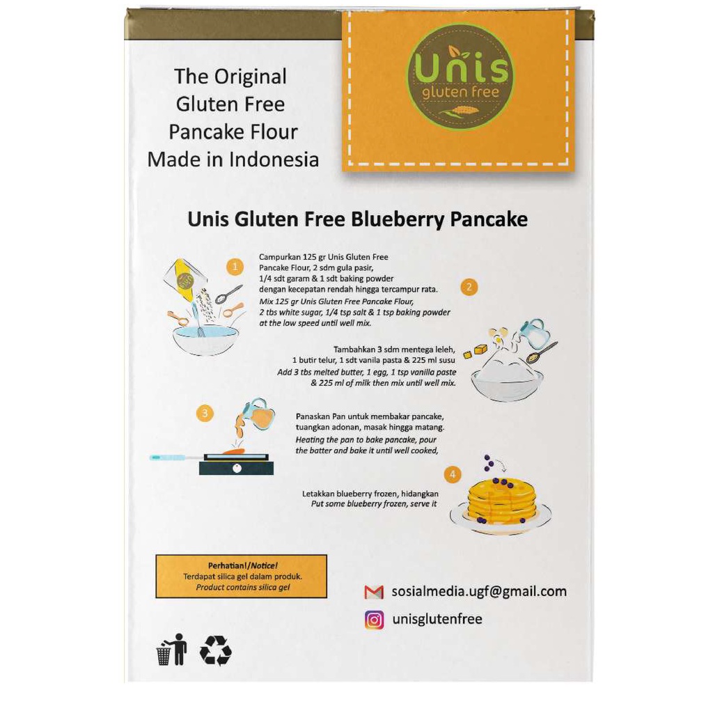 UNIS Gluten Free Tepung Pancake 500 g Halal