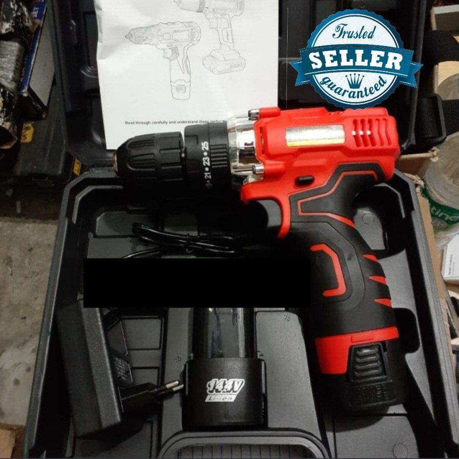 Mesin Bor Baterai Hammer Beton CDID XENON Cordless Impact Drill