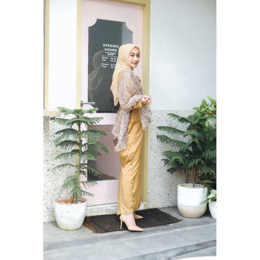 EYNA GOLD gamis pesta wisuda walimatul bridemaids