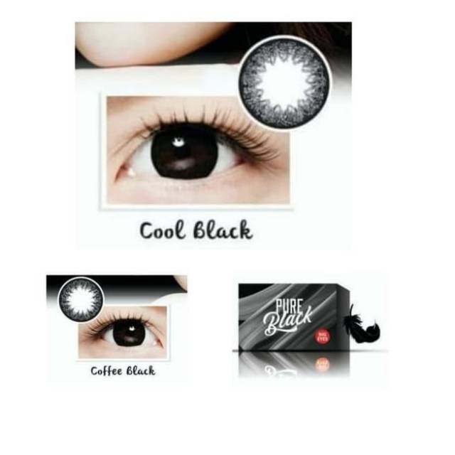 SOFTLENS PURE BLACK 16 MM (NORMAL) BY IRIS LAB