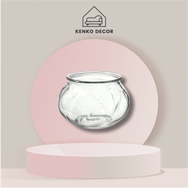 Vas kaca bening 8 cm, vas bunga, vas kaca, vas panjangan, vas kecil  VI2220