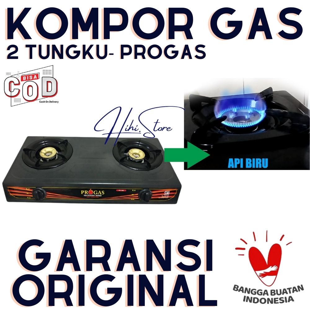 KOMPOR GAS 2 TUNGKU / KOMPOR 2 TUNGKU PROGAS PG-269 / KOMPOR PROGAS 2 TUNGKU / KOMPOR MURAH / PROGAS 2 TUNGKU / KOMPOR PROGAS PG269